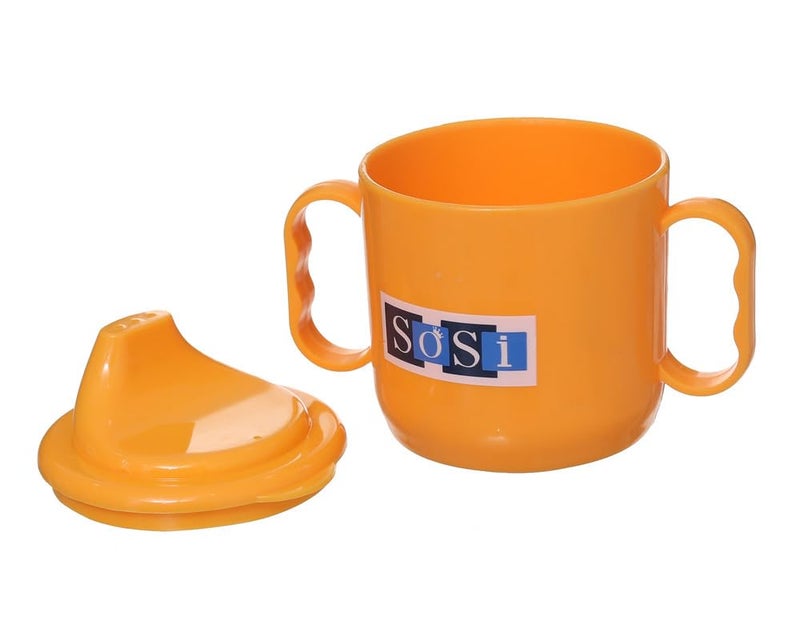 Cup With Handle For Kids With Solid Spout, Orange DR-A-552 - Image 4