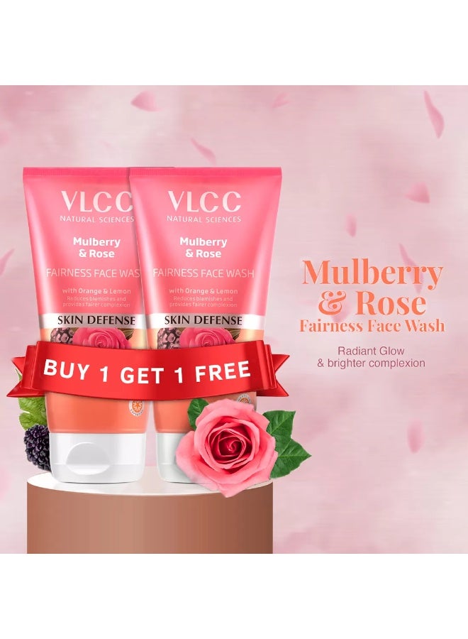 VLCC VL Mulberry & Rose Fairness Face Wash - Image 1