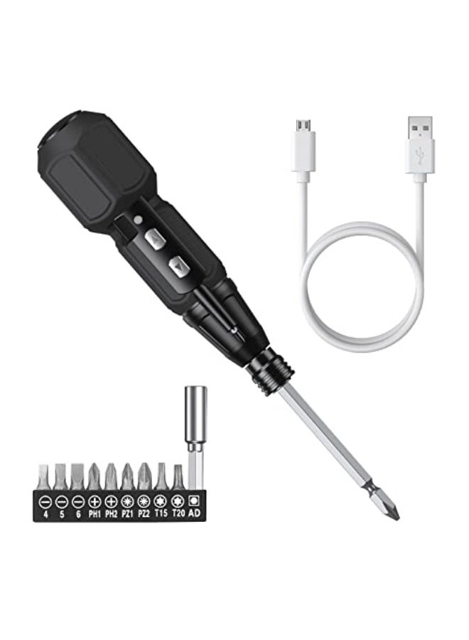 TERRIFI Electric Screwdriver Cordless, Rechargeable Power Screwdrivers Set, Portable Automatic Home Repair Tool Kit with LED Lights and USB Cable - Image 1