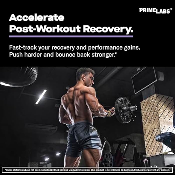 Prime Labs L Glutamine Capsules 600mg - Supports Strength, Muscle Recovery, Immunity, & Gut Health - Amino Acid Supplement - for Men & Women - Image 4