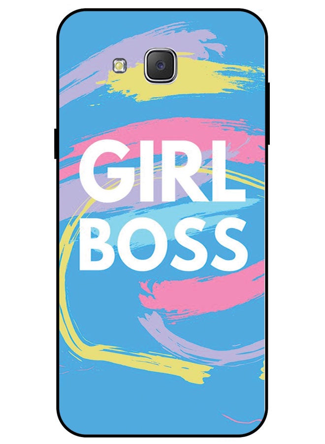 EYE CATCH Protective Case Cover For Samsung Galaxy J7 Smart Series Printed Protective Case Cover for Samsung J7 Stylish Girl - Image 1