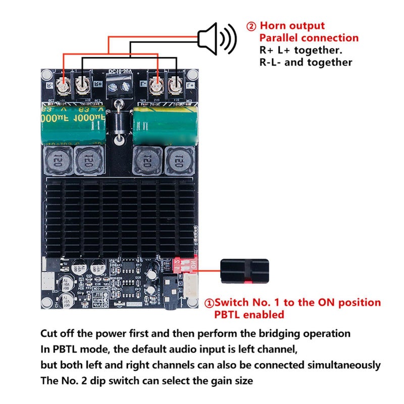 TPA3221 Pure Post Amplifier Board 2x100W 200W Module Multi Fin Heat Sink OFC Wire - Image 5