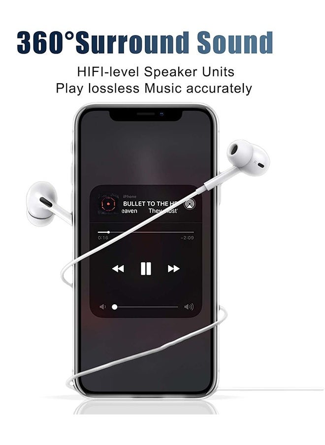 Generic - USB C Headphones, Type C Wired Earbuds, in-Ear Earpods with Microphone Noise Canceling Stereo, Earphones Compatible with iPhone 16/Samsung S24/Android/ iPad Pro and Most USB C Devices (White) ﻿ - Image 1