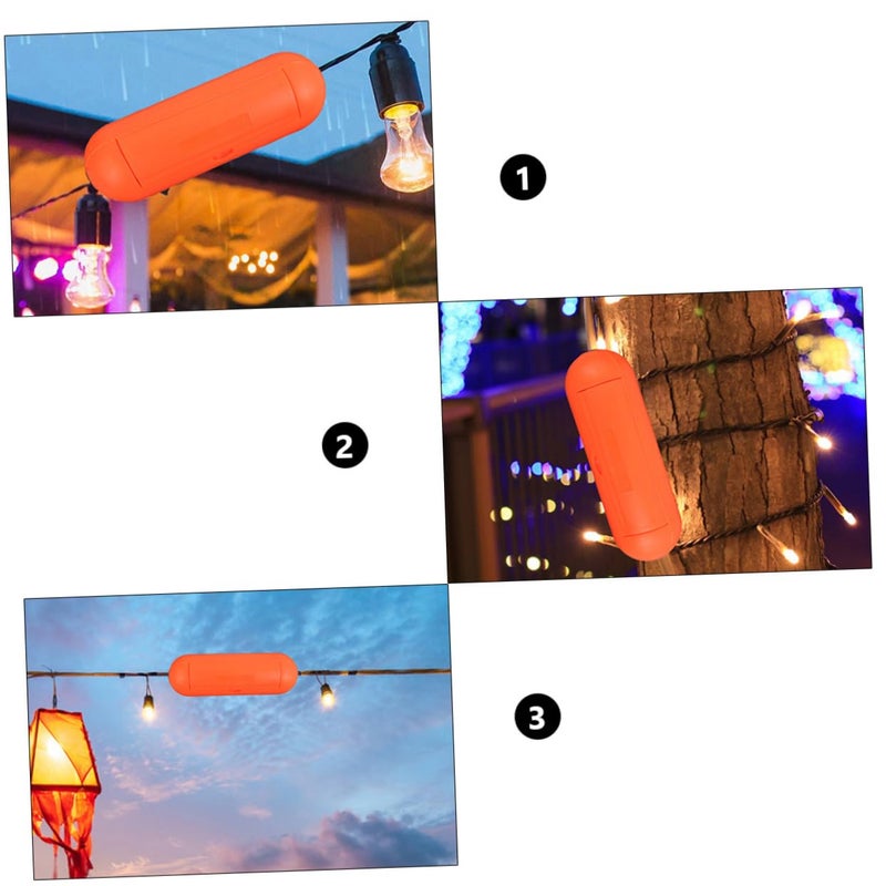 Jojofuny 4Pcs Water Resistant Outdoor Extension Cord Safety Seal Box Cover Protects Plugs from Rain - Image 5