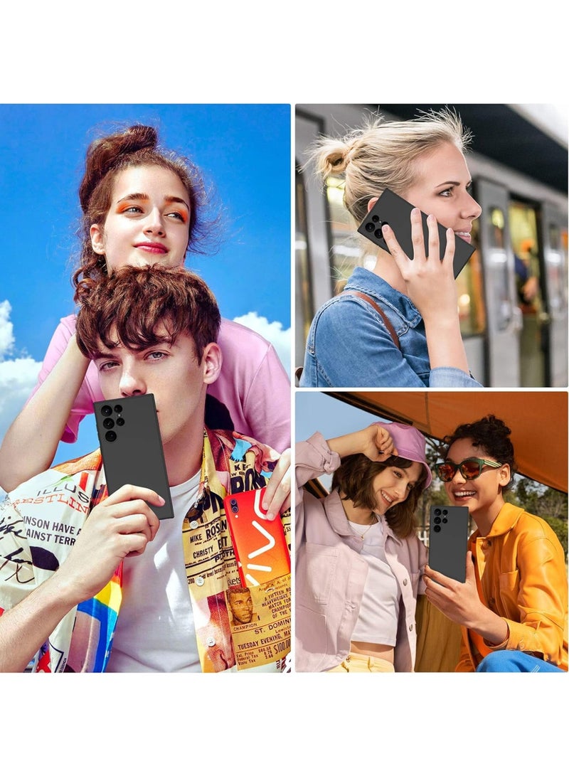 دبليو تيك غطاء حماية من السيليكون السائل الناعم لهاتف سامسونج جالاكسي S26 ألترا 5G 2025 (MCRPSN) - أسود - Image 5