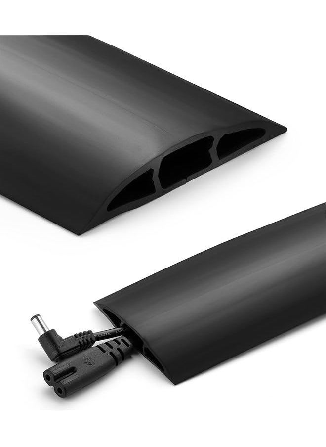 erorex Floor Cord Cover 2M Cable Cover Cord Cover Floor Cord Protector Floor Cable Cover Cord Hider Floor Extension Cord Cover Cable Cover Floor Cable Floor Cover Cable Covers For Cords  - Image 1