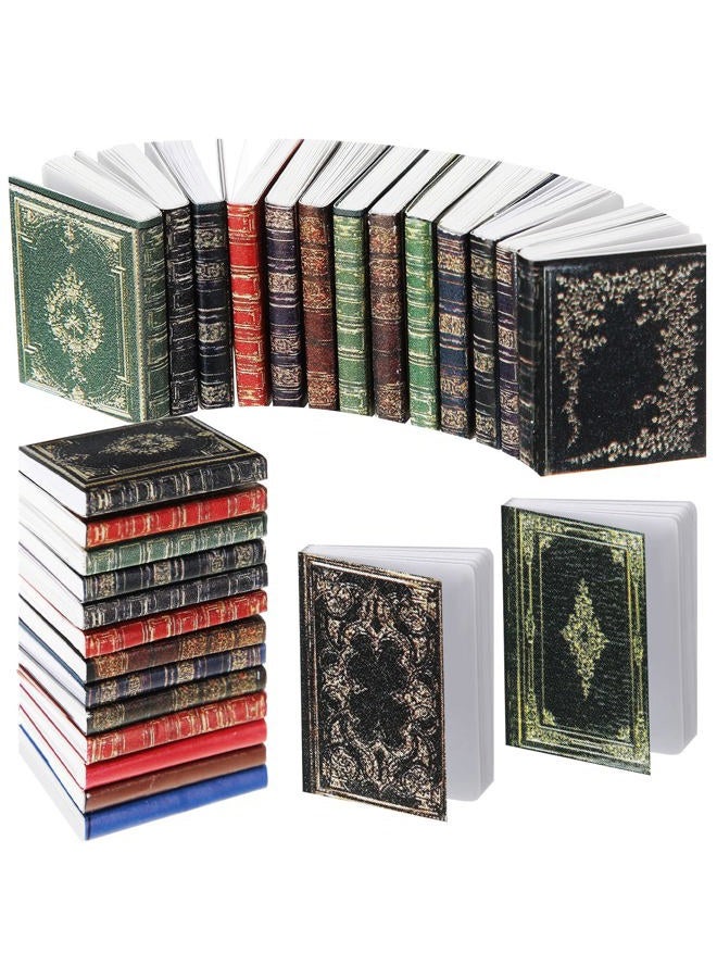 Leitee 200 Pcs 1: 12 Scale Miniatures Dollhouse Books Mini Miniatures Books Dollhouse Accessories Tiny Things Timeless Model for Library Decorations DIY Projects Girl Boy Doll Houses School Room - Image 1