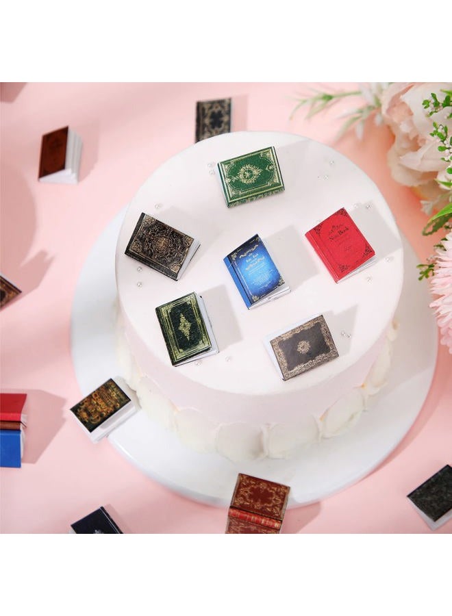 Leitee 200 Pcs 1: 12 Scale Miniatures Dollhouse Books Mini Miniatures Books Dollhouse Accessories Tiny Things Timeless Model for Library Decorations DIY Projects Girl Boy Doll Houses School Room - Image 3