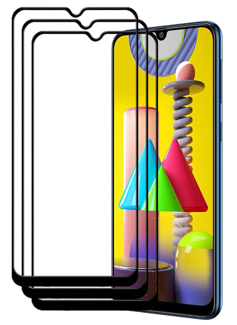 ACLIX 3 Pieces Antistatic ESD Dustproof Premium Quality High Definition Tempered Glass Screen Protector Designed For Samsung Galaxy M31 - Image 1