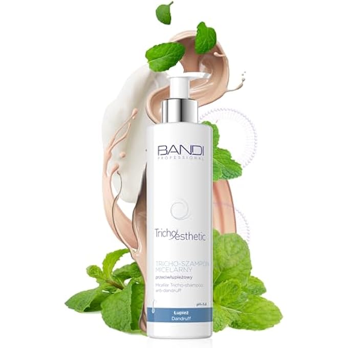 BANDI - TRICHO-MICELLAR ANTI-DANDRUFF SHAMPOO FOR SCALP HAIR SOOTHES MOISTURISES WITH PEPPERMINT FOR SMOOTH SHINY HAIR EASY TO APPLY OPTIMAL RESULTS - Image 1