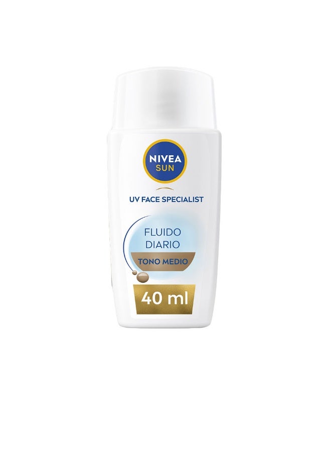 Nivea Sun UV Face Specialist Daily Fluid SPF50+ Medium Tone 40ml - Image 1