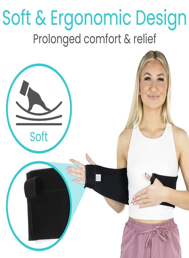 فايف حزام دعم الأضلاع المكسورة من فيف للنساء والرجال - حزام دعم القفص الصدري للأضلاع المكسورة أو المتشققة أو المتضررة - ضمادة ضاغطة لما بعد الجراحة - حزام شد البطن لعلاج انفصال عضلات البطن - Image 2