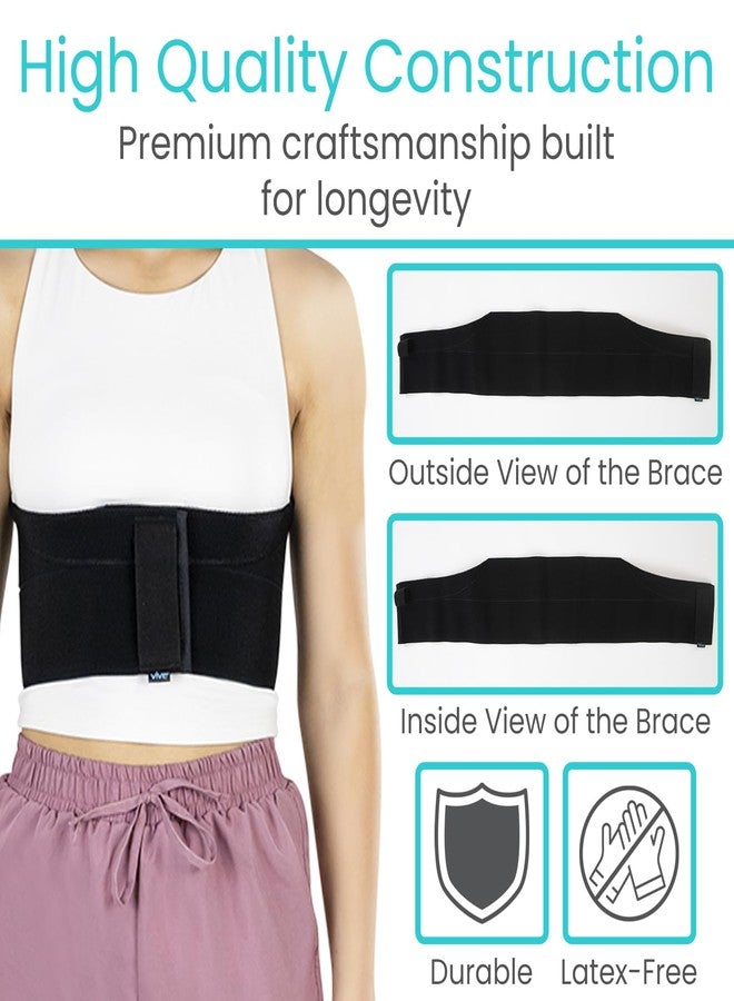 فايف حزام دعم الأضلاع المكسورة من فيف للنساء والرجال - حزام دعم القفص الصدري للأضلاع المكسورة أو المتشققة أو المتضررة - ضمادة ضاغطة لما بعد الجراحة - حزام شد البطن لعلاج انفصال عضلات البطن - Image 4
