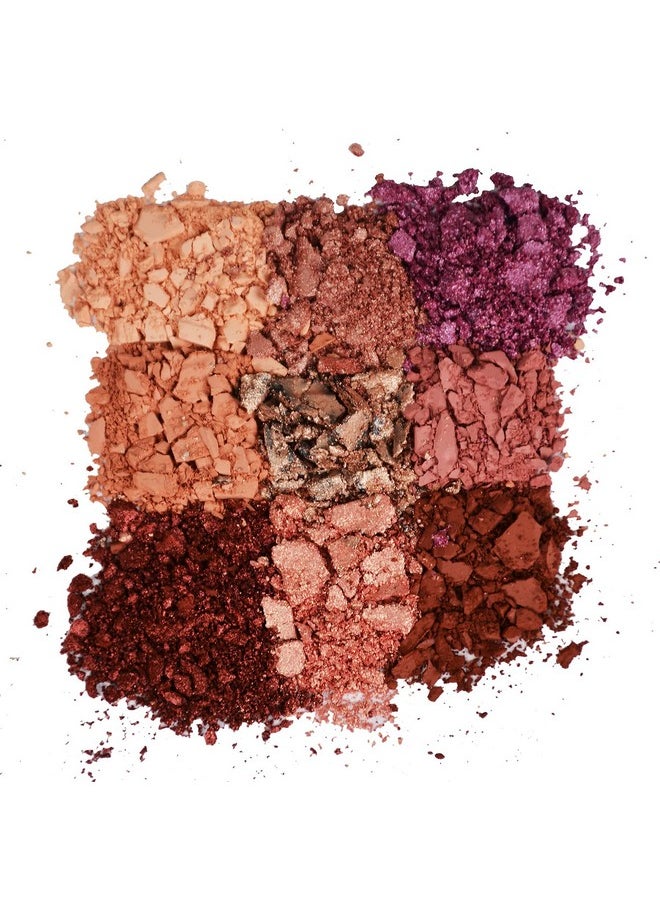 OBLHER B - Eyeshadow Palette Makeup Disc 9 Color Pearl Cream Matte Velvet Texture Natural Earth Tone Eye Shadow Suitable For Rock Style Smoky Makeup 0.29Oz E95262 - Image 1