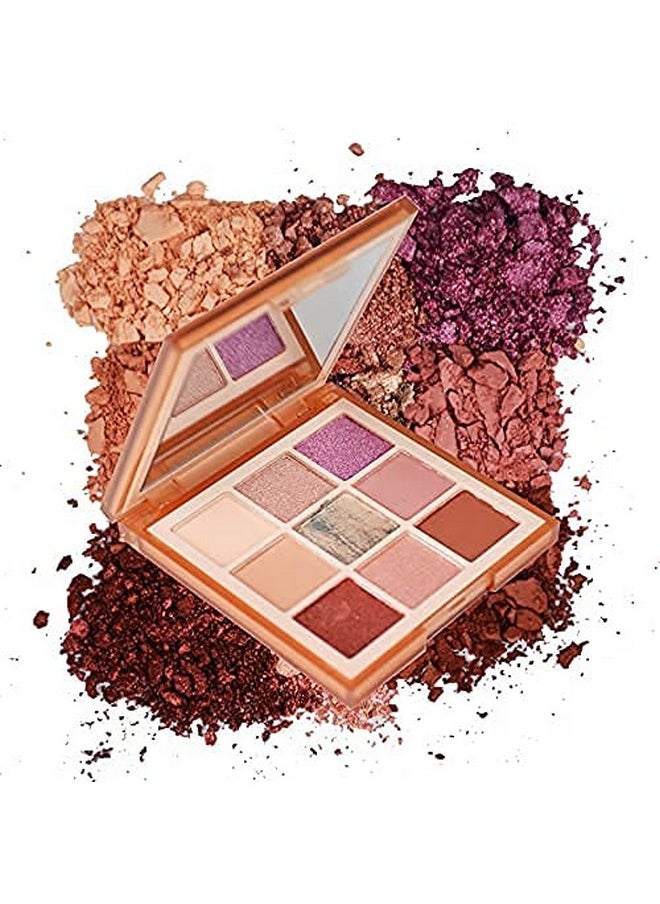 OBLHER B - Eyeshadow Palette Makeup Disc 9 Color Pearl Cream Matte Velvet Texture Natural Earth Tone Eye Shadow Suitable For Rock Style Smoky Makeup 0.29Oz E95262 - Image 1