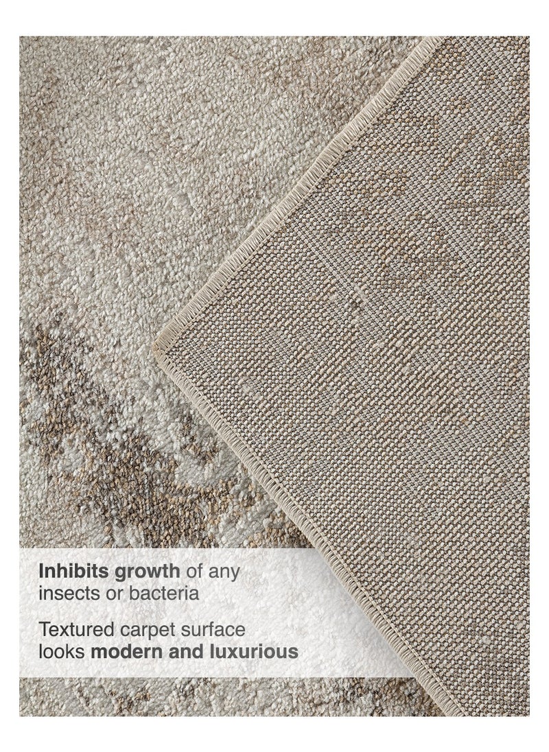 MERINOS Modern Vintage Style Area Rug Non-Slip Super Soft Touch Living Room Bedroom Floor Decoration Carpet Beige Natural Light Rectangular 200x300 cm  - Image 3