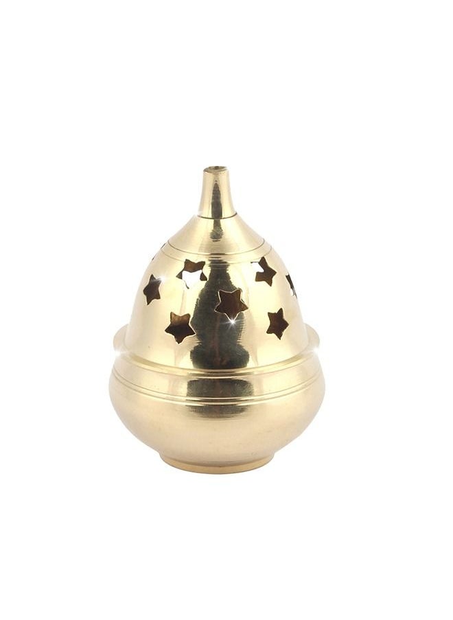 Shubh kart - Shubhkart Indian Brass akhand Oil Lamp Diya Deepak Deepam-Akhand Diya - Image 1