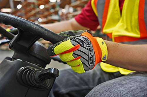 Ironclad Command Pro Gloves, Touch Screen, Hi-Viz Yellow and Orange, X-Large - Image 4