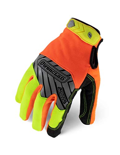 Ironclad Command Pro Gloves, Touch Screen, Hi-Viz Yellow and Orange, X-Large - Image 1