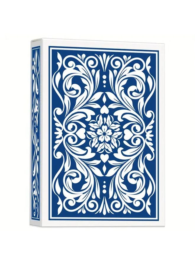 أوراق اللعب بالزهور الحمراء والبيضاء مقاس قياسي من ورق متين لألعاب الحفلات للكبار - Image 4