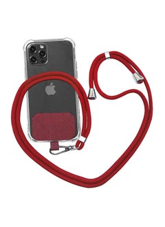 Generic Phone lanyard with adjustable strap Neck stand red  - Image 1