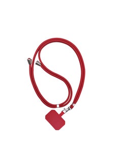 Generic Phone lanyard with adjustable strap Neck stand red  - Image 2