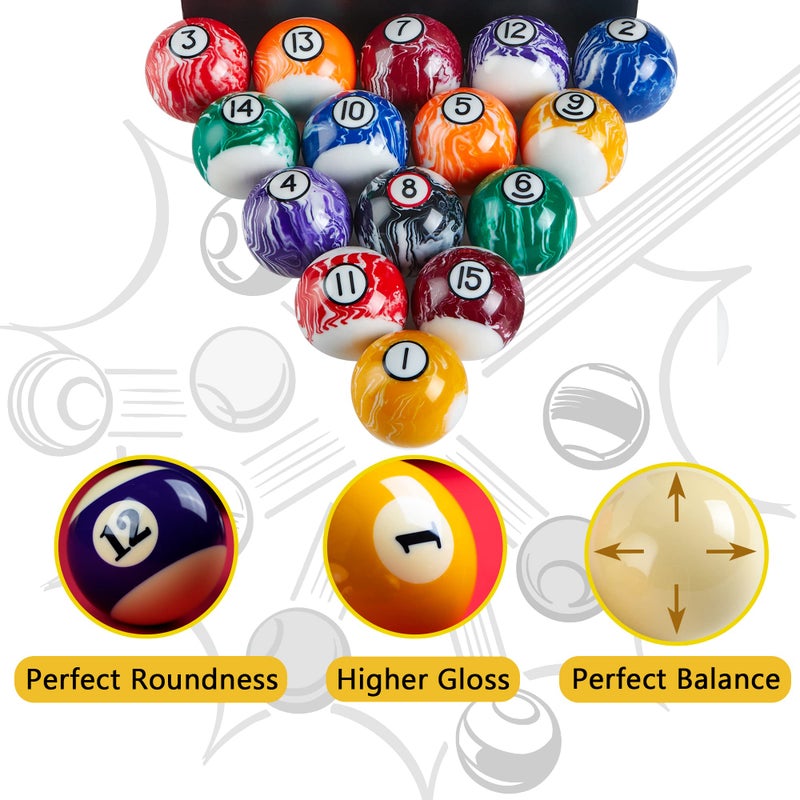 Billmart Billiard Balls Set 16 Pool Table Balls - Image 4