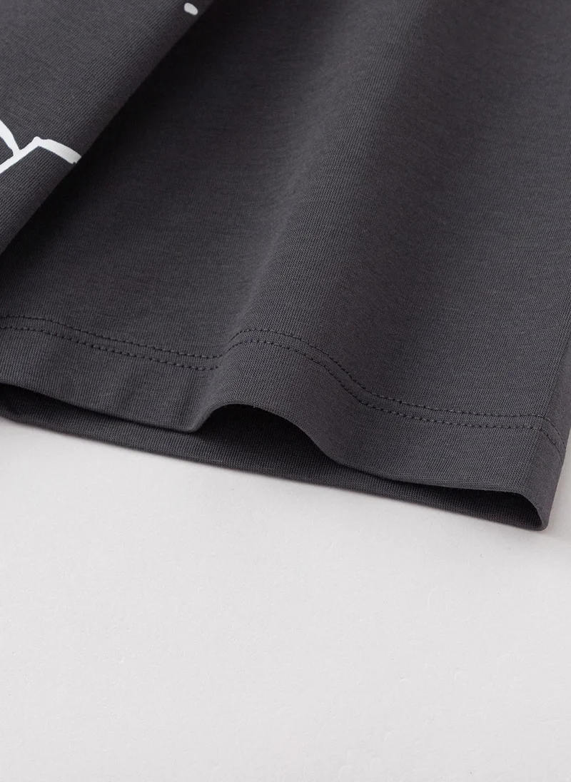 Balabala Black Kids Girls Round v-neck short-sleeved T-shirt for Women | Best Price UAE