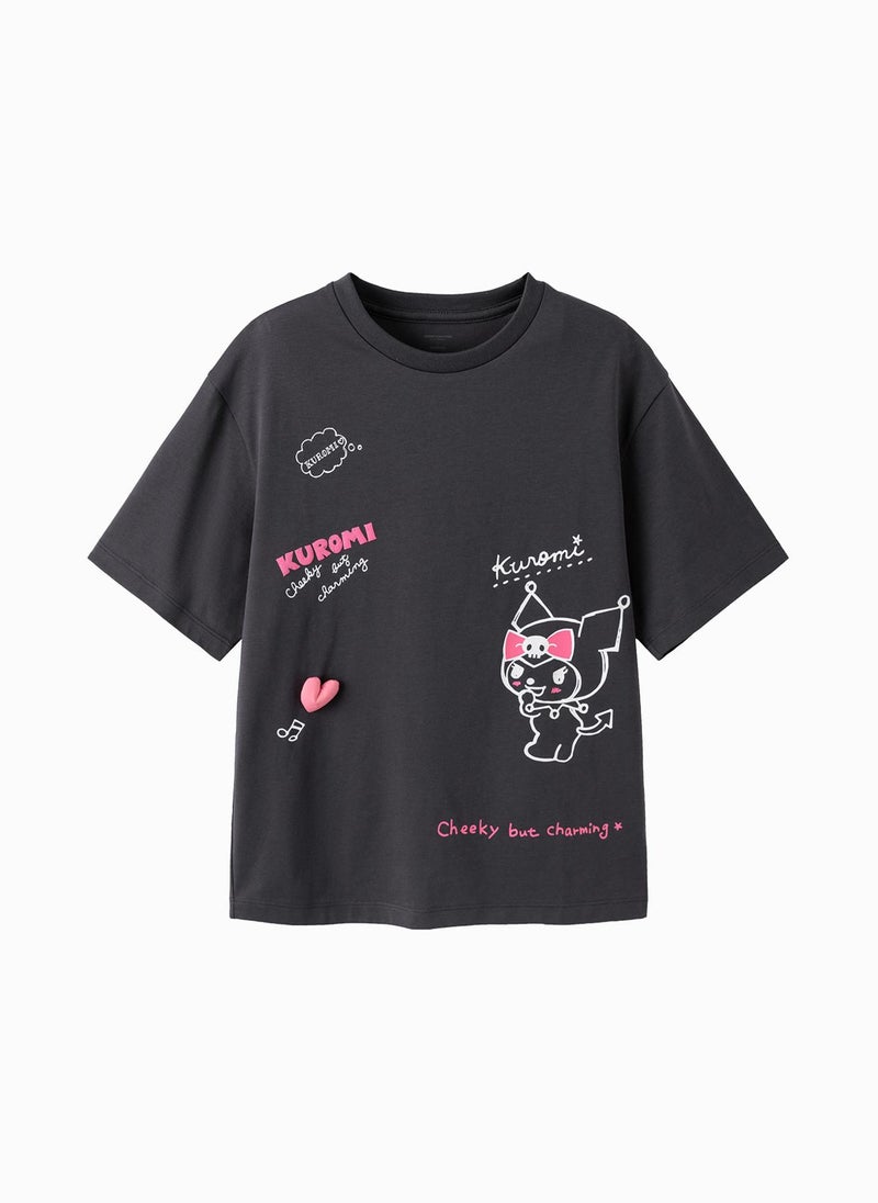 Balabala Kids Girls Round neck short-sleeved T-shirt - Image 1