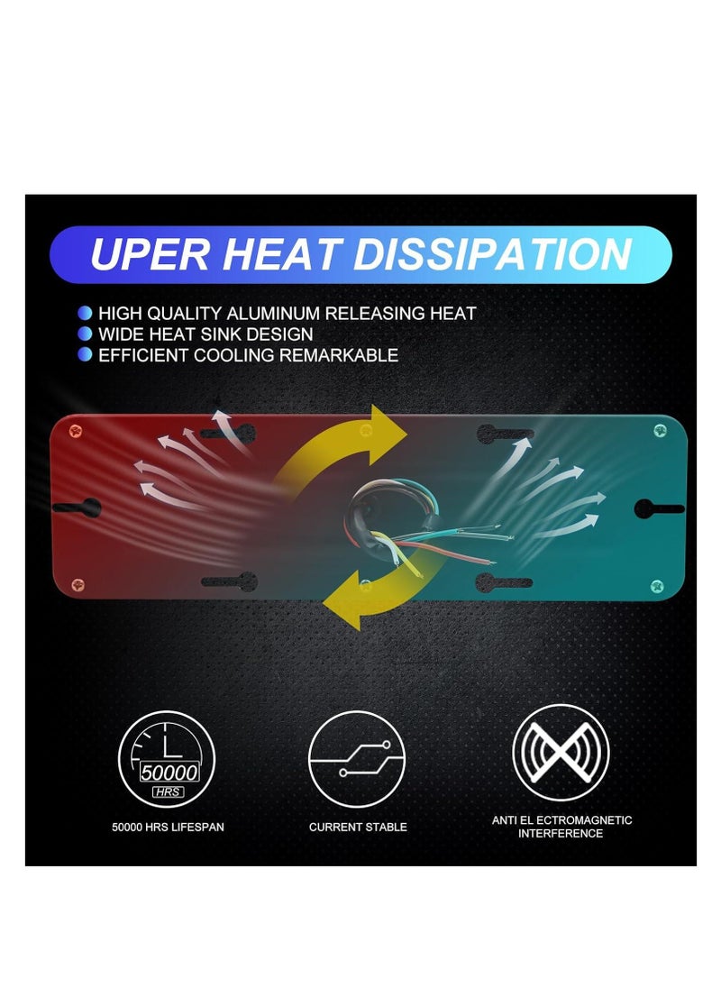 Generic - VF-33CM 2pcs North & Right 33cm Multi-Color 12V / 24V Waterproof - Image 1