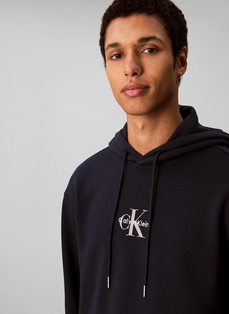 Calvin Klein Jeans Cotton Terry Monogram Hoodie - Image 4
