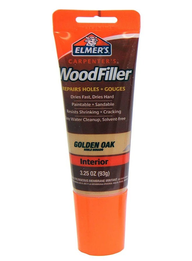 Elmer's E861 Carpenter's Wood Filler, 3.25-Ounce Tube, Golden Oak - Image 1