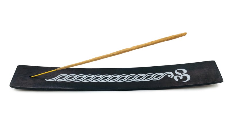 Alternative Imagination Incense Holder - Wooden Ash Catcher for Single Incense Sticks - Meditation Accessories, Spiritual Decor, Home Fragrance, Room Decor (10 Inches Long) - Image 1