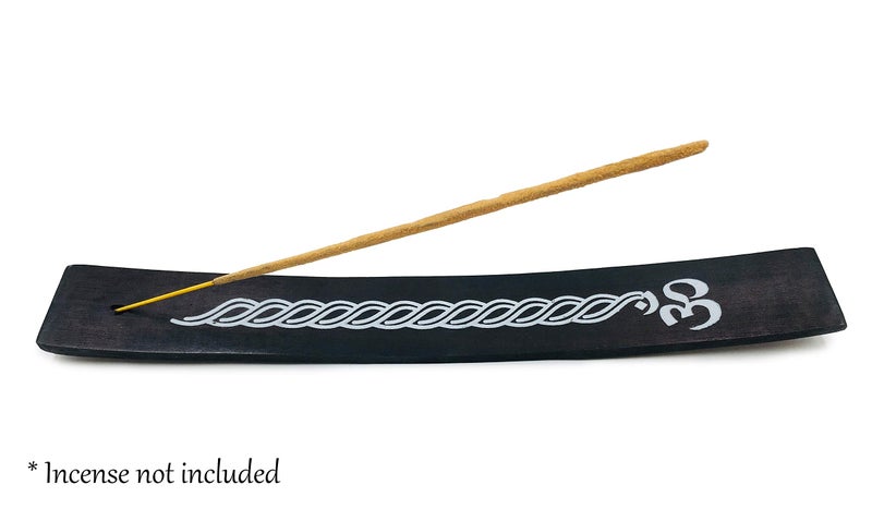 Alternative Imagination Incense Holder - Wooden Ash Catcher for Single Incense Sticks - Meditation Accessories, Spiritual Decor, Home Fragrance, Room Decor (10 Inches Long) - Image 3
