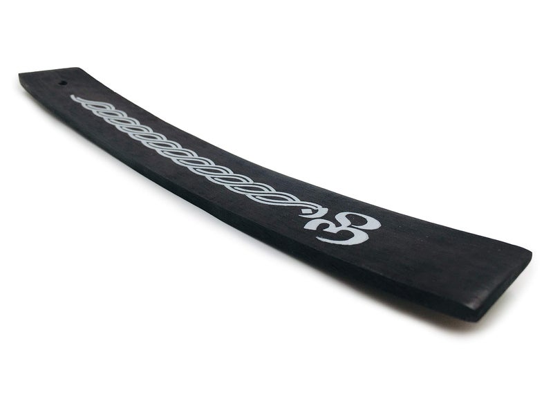 Alternative Imagination Incense Holder - Wooden Ash Catcher for Single Incense Sticks - Meditation Accessories, Spiritual Decor, Home Fragrance, Room Decor (10 Inches Long) - Image 2