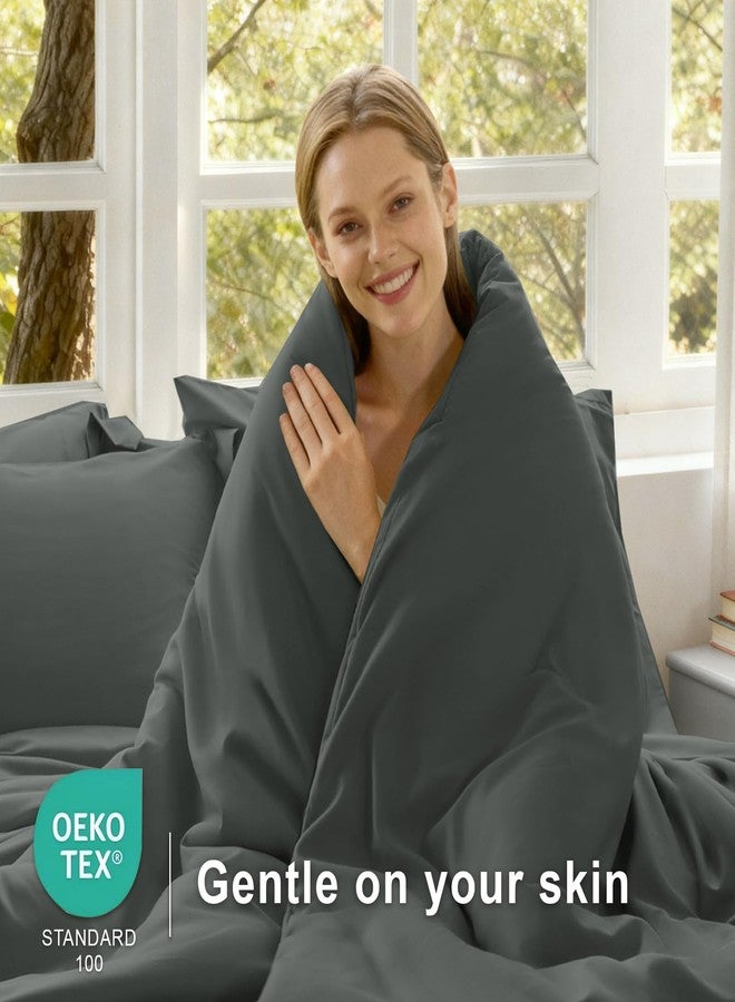 satisomnia Queen Comforter Set Grey 3 PCS, Lightweight Down Alternative Comforter Full Size - Image 3