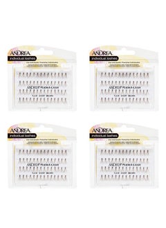 Andrea Knotted Flares False Lashes Short Brown, 4 Pack  - Image 1