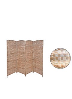 AL KHALDIYA Foldable partition room divider, 4 panels, dark brown 