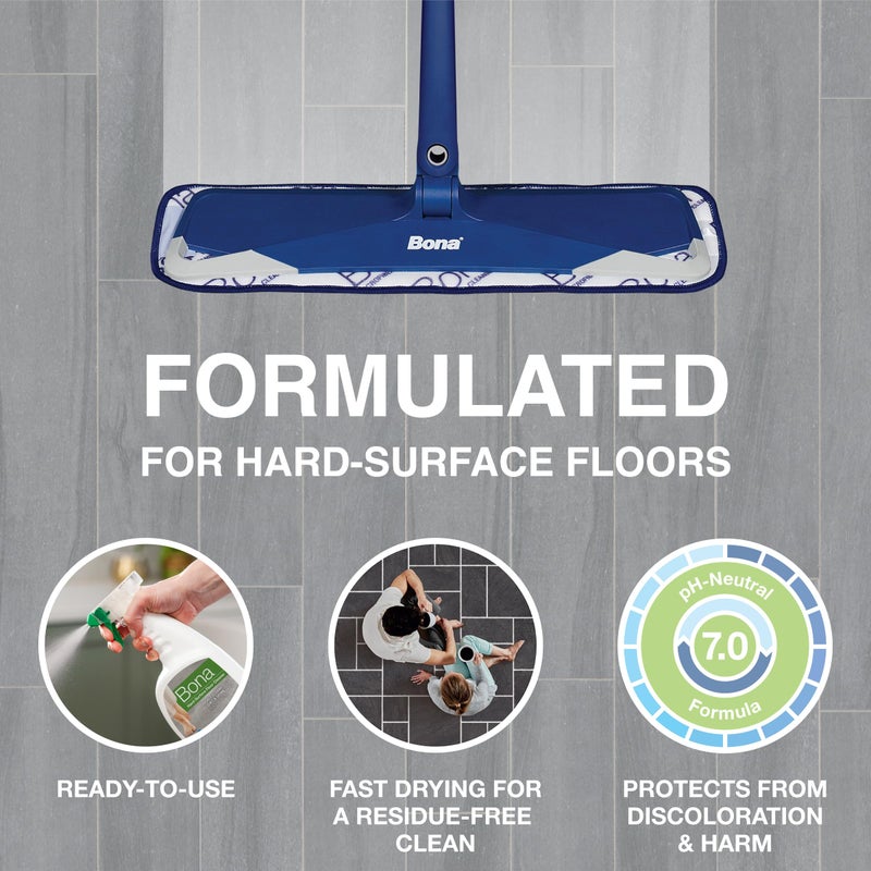 Bona Multi-Surface Floor Cleaner Spray - 32 fl oz - Unscented - Refillable - Residue-Free Floor Cleaning Solution for Stone, Tile, Laminate, and Vinyl Floors - Image 2