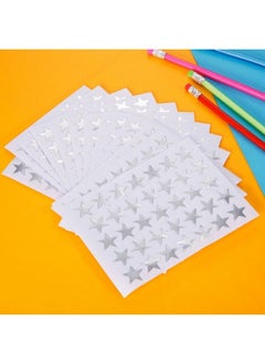 eBoot Star Stickers 1750 Count Selfadhesive Stickers Stars (Silver)  - Image 5