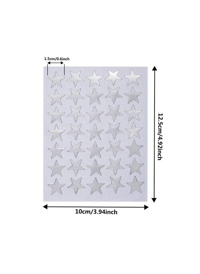 eBoot Star Stickers 1750 Count Selfadhesive Stickers Stars (Silver)  - Image 3