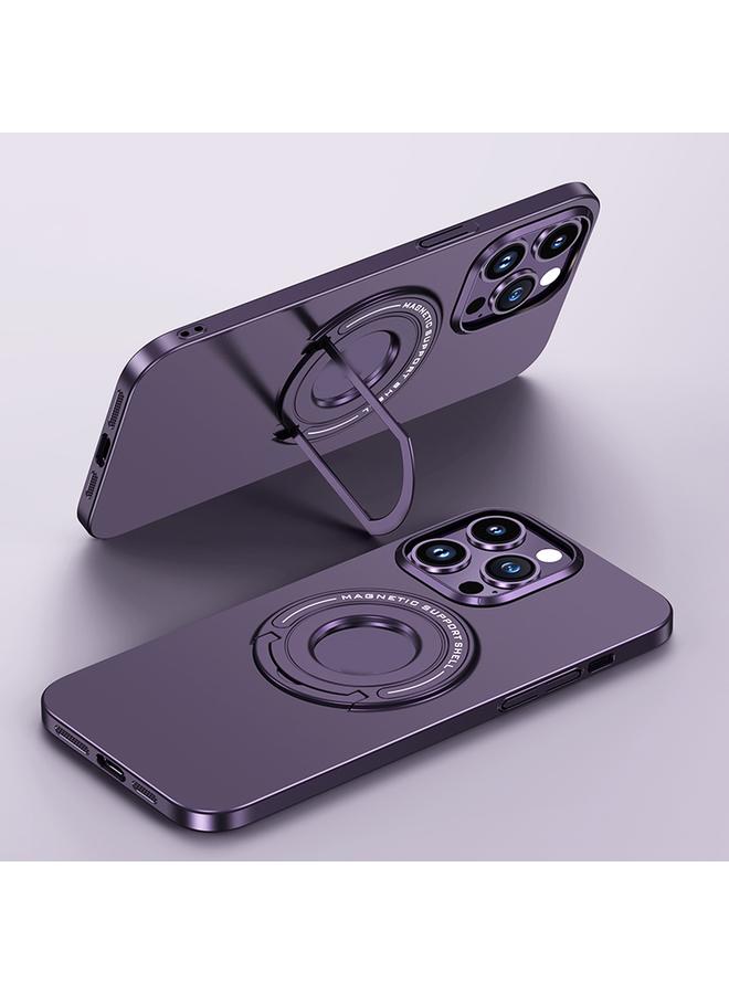 زبون حافظة هاتف ماج سيف مغناطيسية غير لامعة لهاتف آيفون 13 برو مع حامل عربة - Image 1