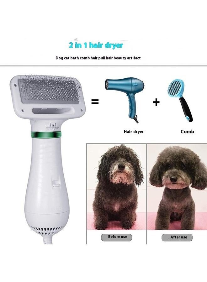 Pet Grooming Hair Dryer Portable Cat and Dog Grooming Hair Dryer Combo Temperature Adjustable Smooth Brush Silent Hair Clipper - Image 4