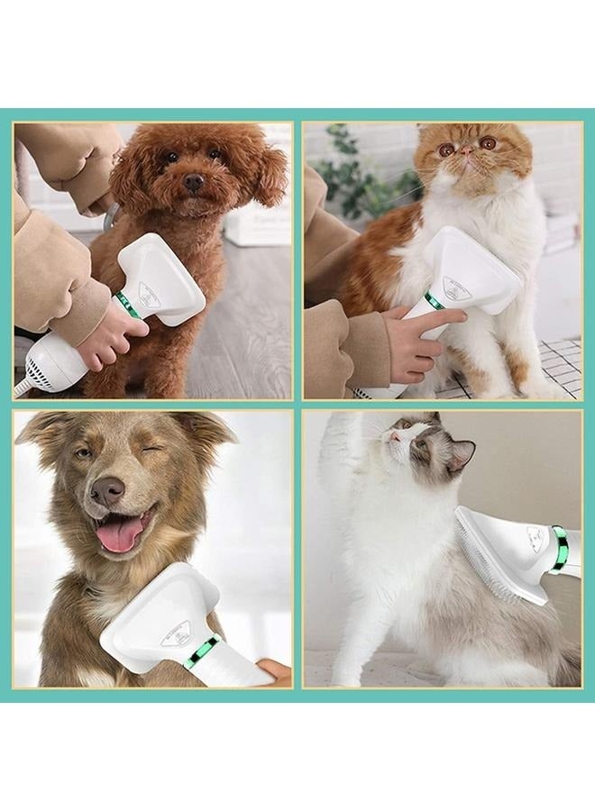 Pet Grooming Hair Dryer Portable Cat and Dog Grooming Hair Dryer Combo Temperature Adjustable Smooth Brush Silent Hair Clipper - Image 2