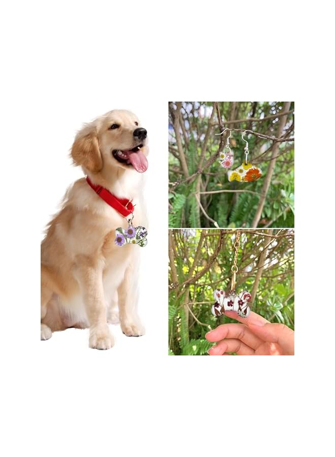 The Bros Dried Pressed Flowers for Resin, 60PCS Real Natural Pressed Flowers with Resin Charm Molds for Scrapbooking DIY Art Crafts Jewelry Molds Candle Soap Making Nails Decor - Image 5