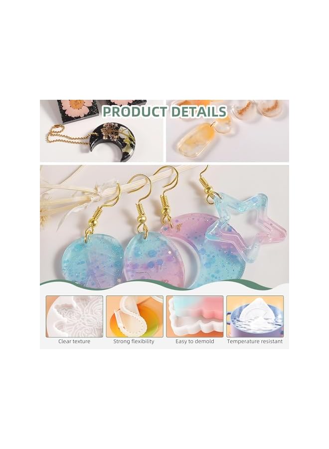 The Bros Dried Pressed Flowers for Resin, 60PCS Real Natural Pressed Flowers with Resin Charm Molds for Scrapbooking DIY Art Crafts Jewelry Molds Candle Soap Making Nails Decor - Image 3