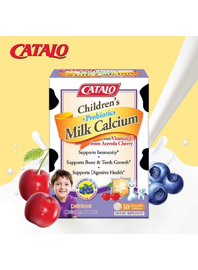 CATALO Toddler Formula Children’s Milk Calcium Formula Chewable Tablets - Kids Vitamins & Multivitamin for Toddlers and Children with Zinc & Vitamin D3-100 Chewable Tablets - Image 3
