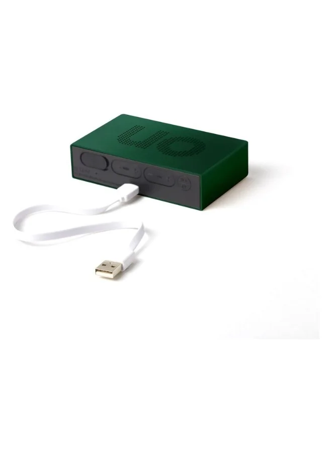 LEXON DARK GREEN Flip Premium Reversible Rechargeable Alarm Clock With LCD Screen  | Best Price UAE