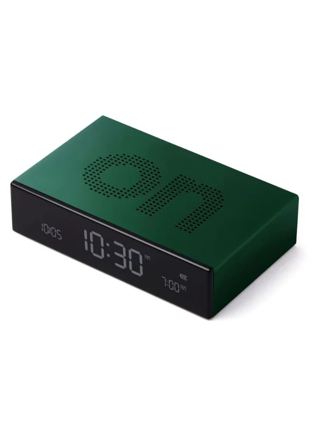 LEXON Flip Premium Reversible Rechargeable Alarm Clock With LCD Screen