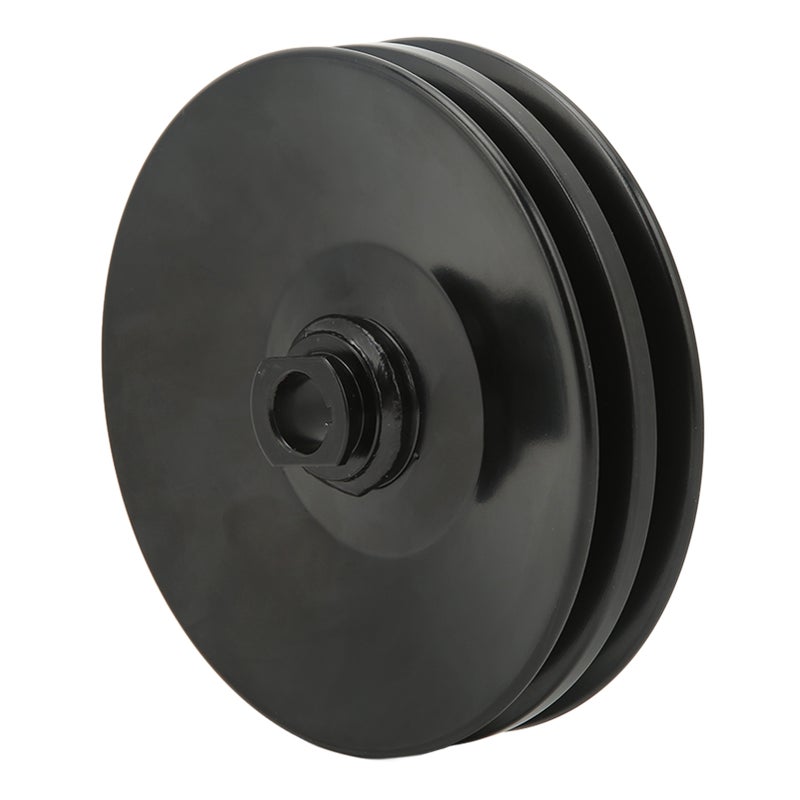 Double Groove Power Steering Pump Pulley 5/8in Keyway Shaft 86 01975 R Replacement for Chevy SBC BBC 350 454 Engine - Image 4